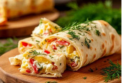  Хрустящая шаурма с крабовыми палочками в духовке