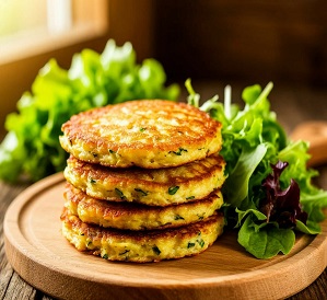 Постные драники с кабачком
