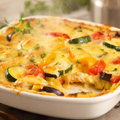 Запеканка курицы с овощами