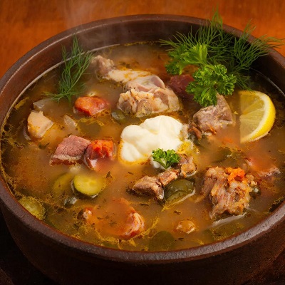 Рецепт мясной сборной солянки