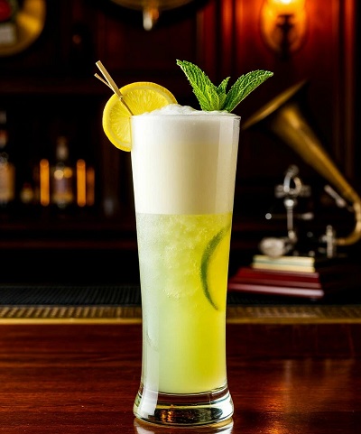 Новый Орлеан» (New Orleans Fizz) — изысканный коктейль с абсентом и цитрусовыми нотками!