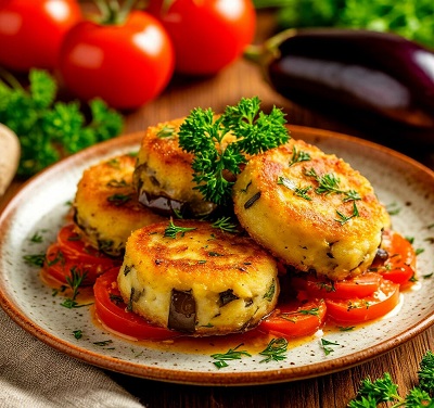 Картофельные зразы с баклажанами, помидорами и чесноком: сочное лето в каждой порции