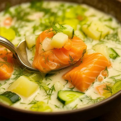 Окрошка с рыбой — изысканный вкус лета!