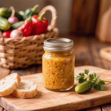 Соус «Релиш» на зиму (огуречный, кисло‑сладкий, с горчицей)